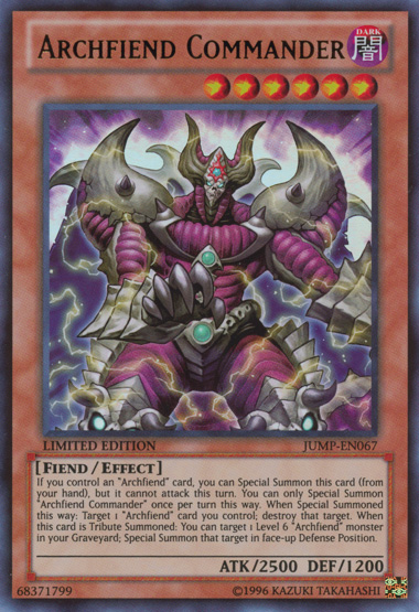 Archfiend Commander [JUMP-EN067] Ultra Rare | GnG Games