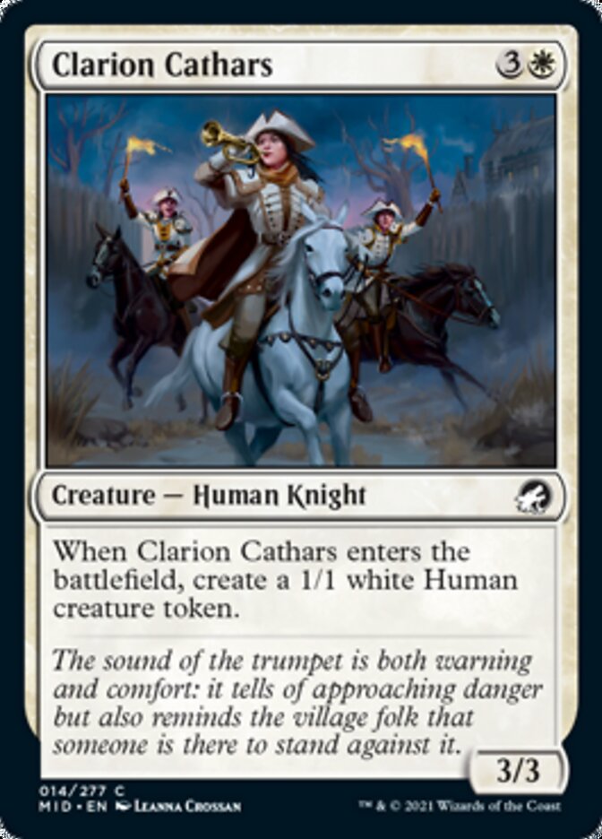 Clarion Cathars [Innistrad: Midnight Hunt] | GnG Games
