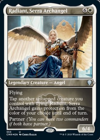 Radiant, Serra Archangel (Foil Etched) [Commander Legends] | GnG Games