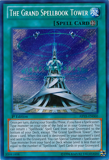 The Grand Spellbook Tower [ABYR-EN060] Secret Rare | GnG Games