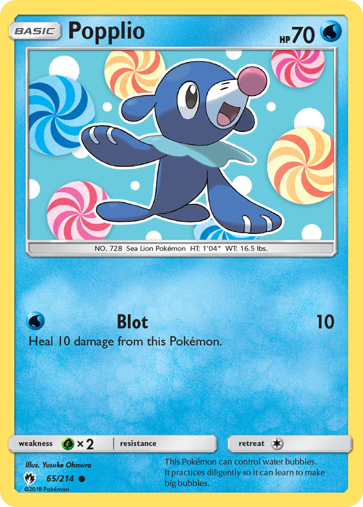 Popplio (65/214) [Sun & Moon: Lost Thunder] | GnG Games