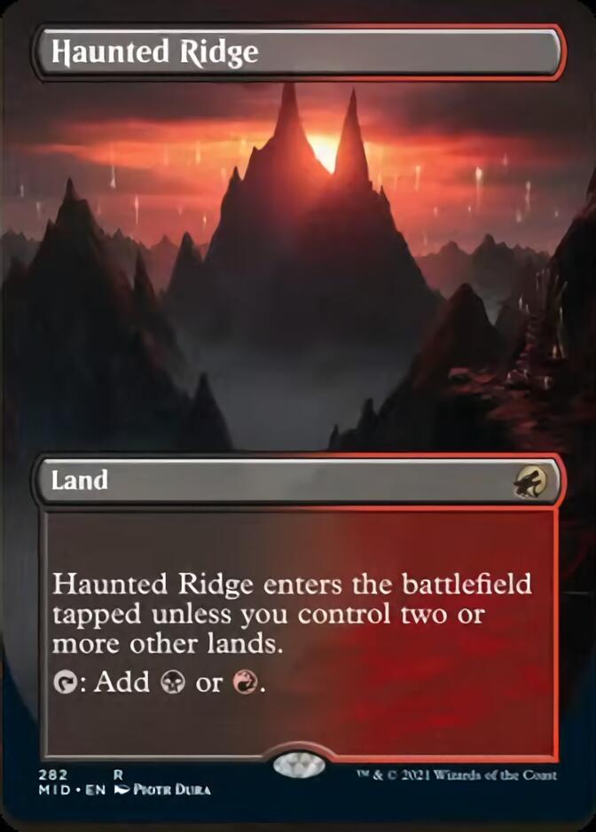 Haunted Ridge (Borderless) [Innistrad: Midnight Hunt] | GnG Games