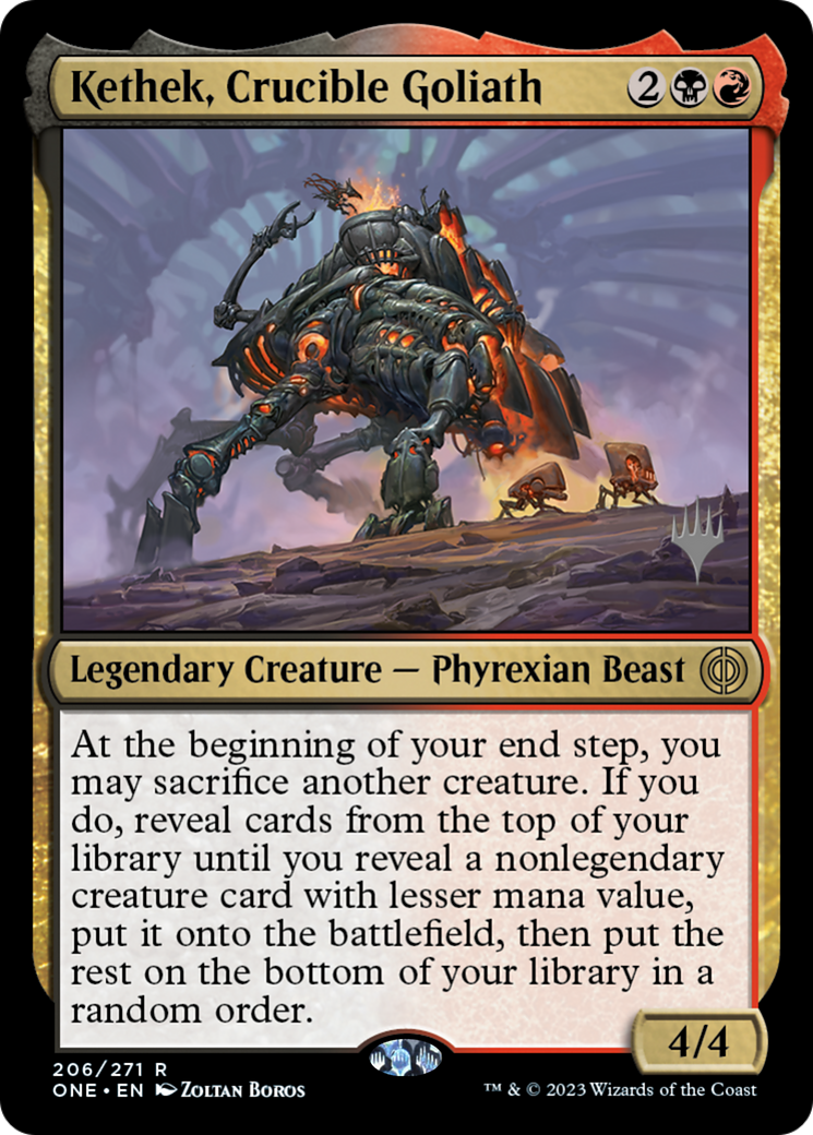 Kethek, Crucible Goliath (Promo Pack) [Phyrexia: All Will Be One Promos] | GnG Games