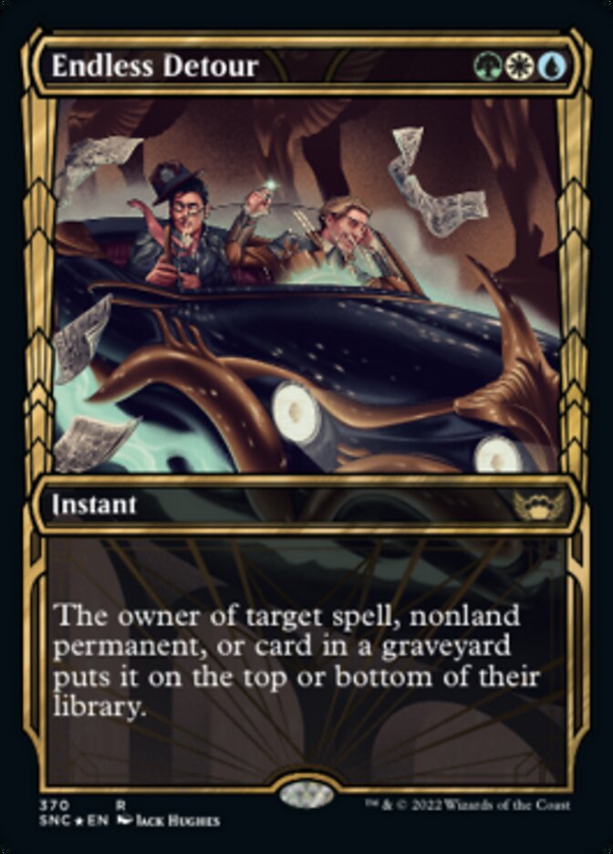 Endless Detour (Showcase Golden Age Gilded Foil) [Streets of New Capenna] | GnG Games