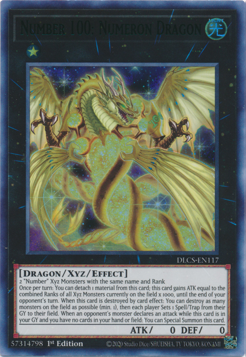 Number 100: Numeron Dragon (Green) [DLCS-EN117] Ultra Rare | GnG Games