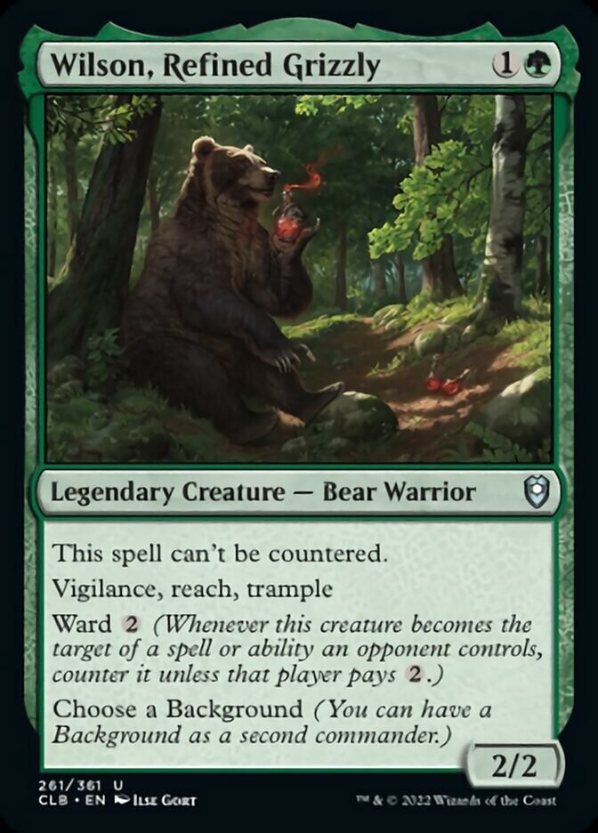 Wilson, Refined Grizzly [Commander Legends: Battle for Baldur's Gate] | GnG Games