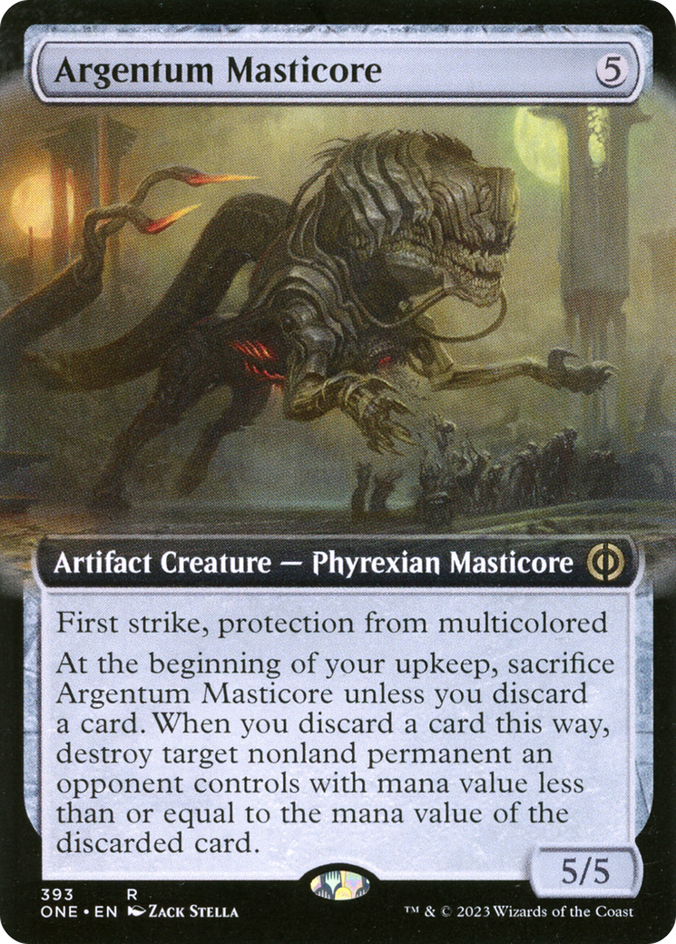 Argentum Masticore (Extended Art) [Phyrexia: All Will Be One] | GnG Games