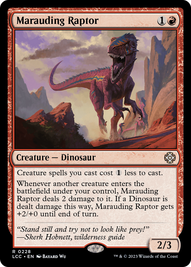 Marauding Raptor [The Lost Caverns of Ixalan Commander] | GnG Games