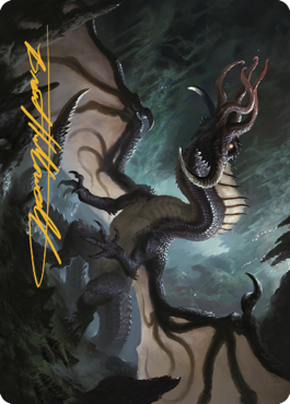 Brainstealer Dragon Art Card (Gold-Stamped Signature) [Commander Legends: Battle for Baldur's Gate Art Series] | GnG Games