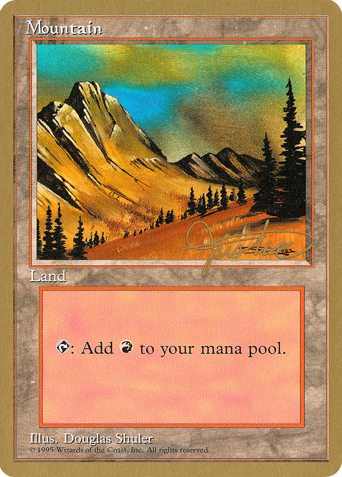 Mountain (mj375) (Mark Justice) [Pro Tour Collector Set] | GnG Games