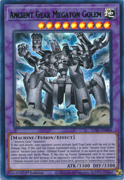 Ancient Gear Megaton Golem (Green) [LDS1-EN088] Ultra Rare | GnG Games