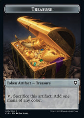 Treasure // Saproling Double-sided Token [Commander Legends: Battle for Baldur's Gate Tokens] | GnG Games