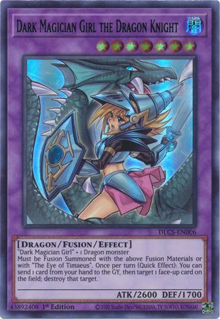 Dark Magician Girl the Dragon Knight (Alternate Art) (Blue) [DLCS-EN006] Ultra Rare | GnG Games