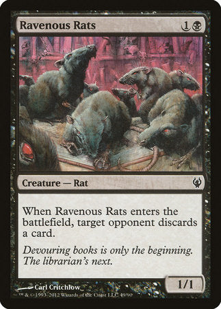 Ravenous Rats [Duel Decks: Izzet vs. Golgari] | GnG Games
