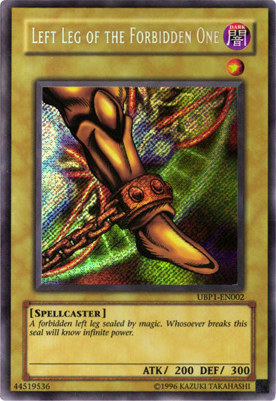 Left Leg of the Forbidden One [UBP1-EN002] Secret Rare | GnG Games