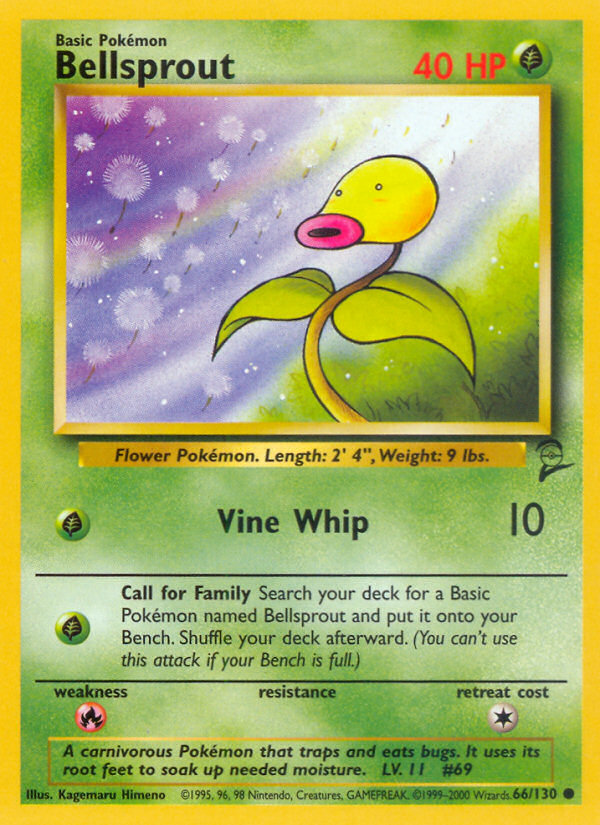 Bellsprout (66/130) [Base Set 2] | GnG Games