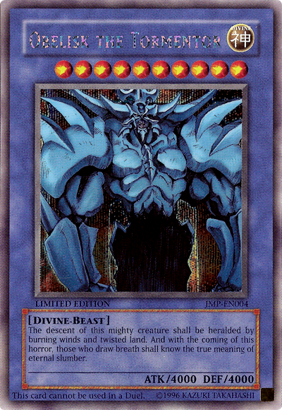 Obelisk the Tormentor (JMP-EN004) [JMP-EN004] Secret Rare | GnG Games