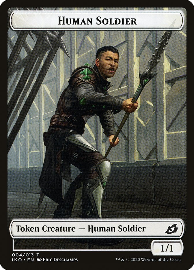 Human Soldier (004/013) [Ikoria: Lair of Behemoths Tokens] | GnG Games