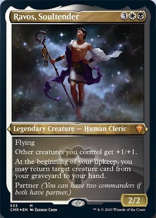Ravos, Soultender (Foil Etched) [Commander Legends] | GnG Games