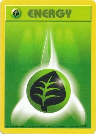 Grass Energy (99/102) [Base Set Shadowless Unlimited] | GnG Games