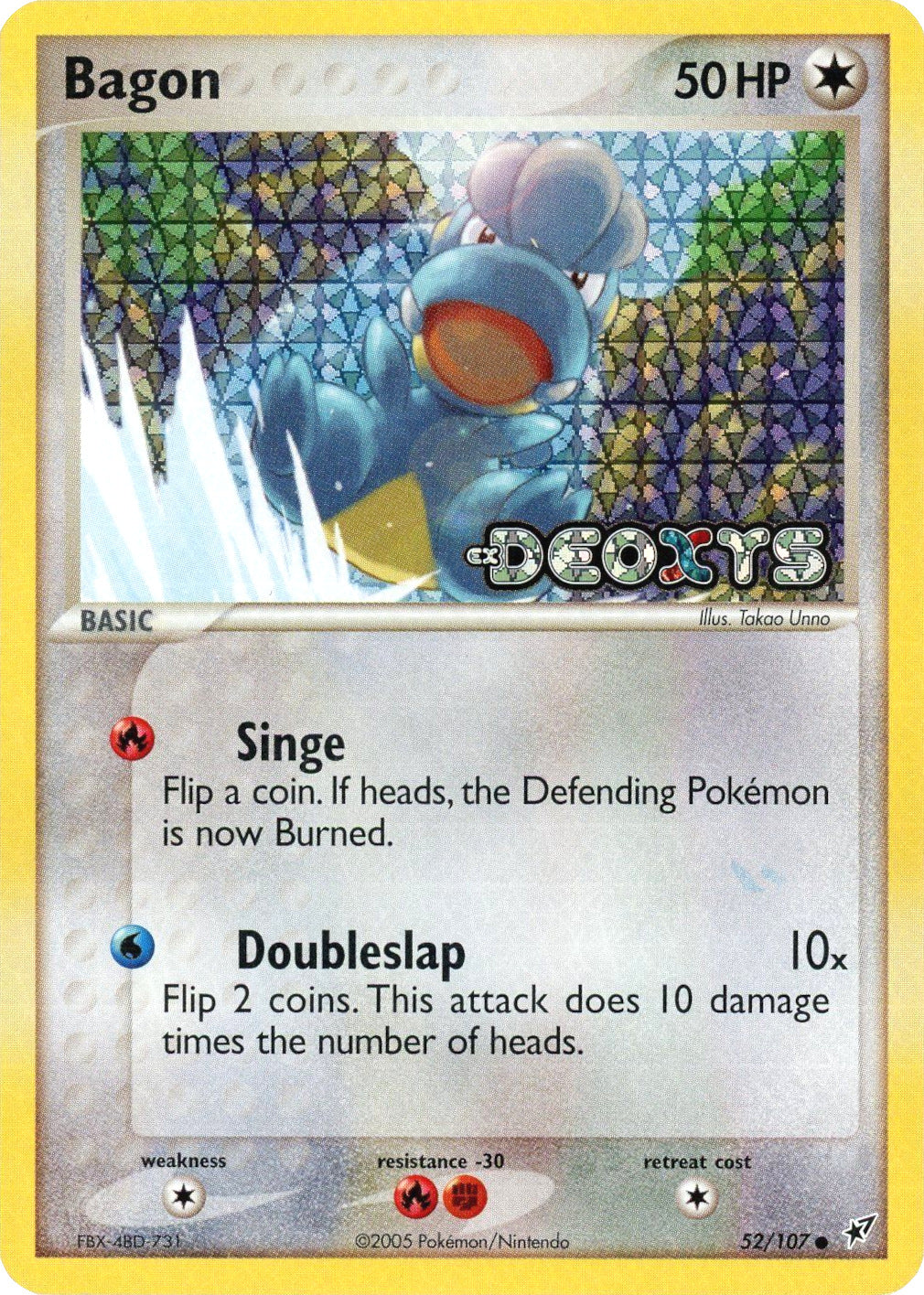 Bagon (52/107) (Stamped) [EX: Deoxys] | GnG Games