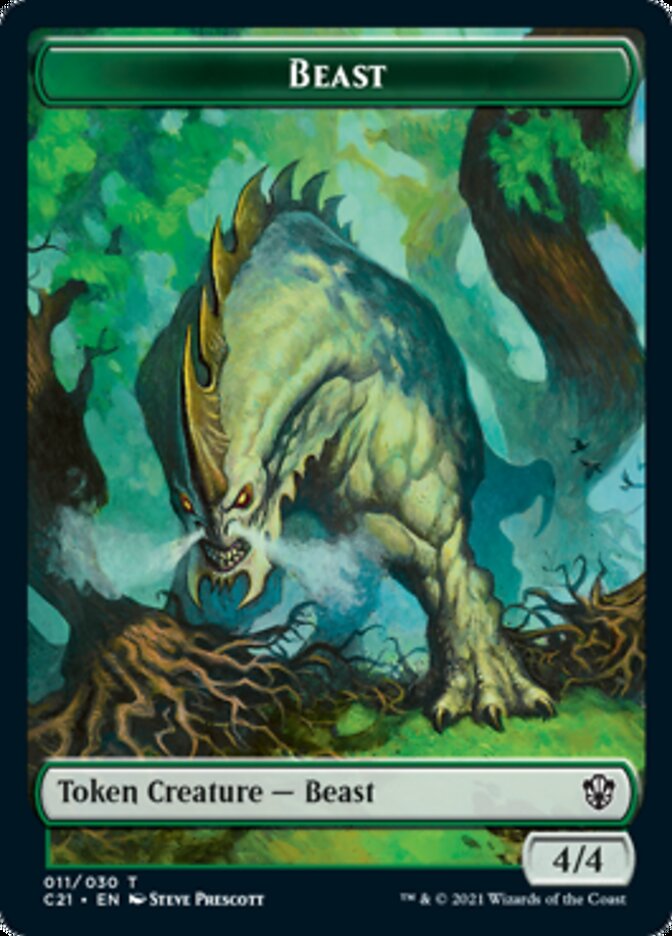 Beast (011) // Insect Token [Commander 2021 Tokens] | GnG Games