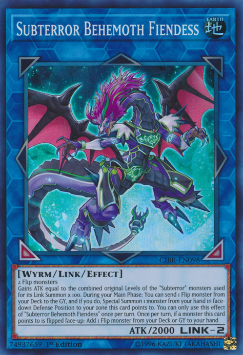 Subterror Behemoth Fiendess [CIBR-EN098] Super Rare | GnG Games