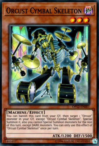 Orcust Cymbal Skeleton [OP12-EN007] Super Rare | GnG Games