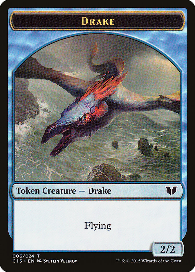 Drake // Elemental (020) Double-Sided Token [Commander 2015 Tokens] | GnG Games