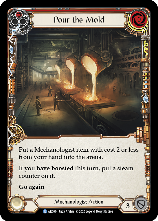 Pour the Mold (Red) [ARC014] Unlimited Edition Rainbow Foil | GnG Games