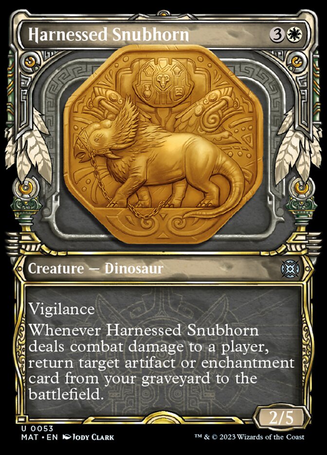 Harnessed Snubhorn (Showcase) [March of the Machine: The Aftermath] | GnG Games