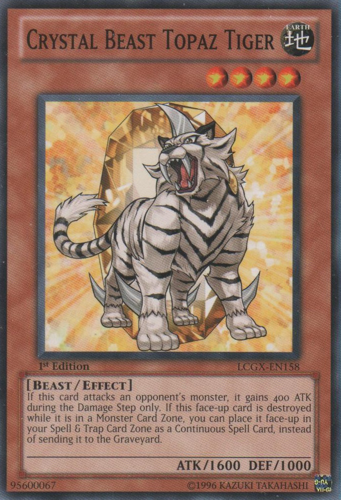 Crystal Beast Topaz Tiger [LCGX-EN158] Common | GnG Games