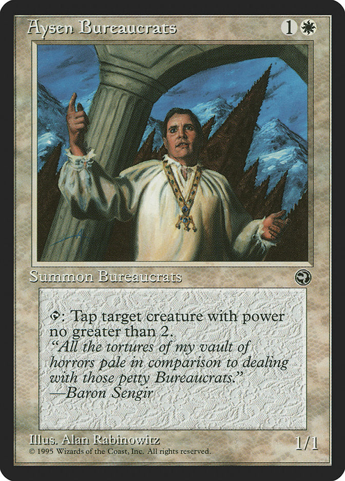 Aysen Bureaucrats (Baron Sengir Flavor Text) [Homelands] | GnG Games