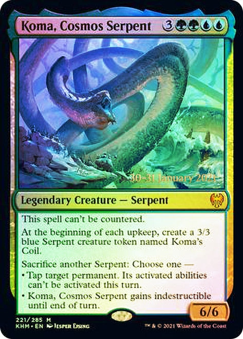 Koma, Cosmos Serpent  [Kaldheim Prerelease Promos] | GnG Games