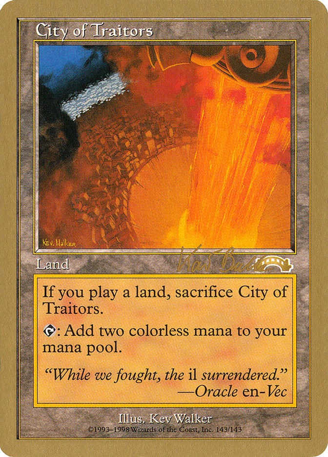 City of Traitors (Kai Budde) [World Championship Decks 1999] | GnG Games