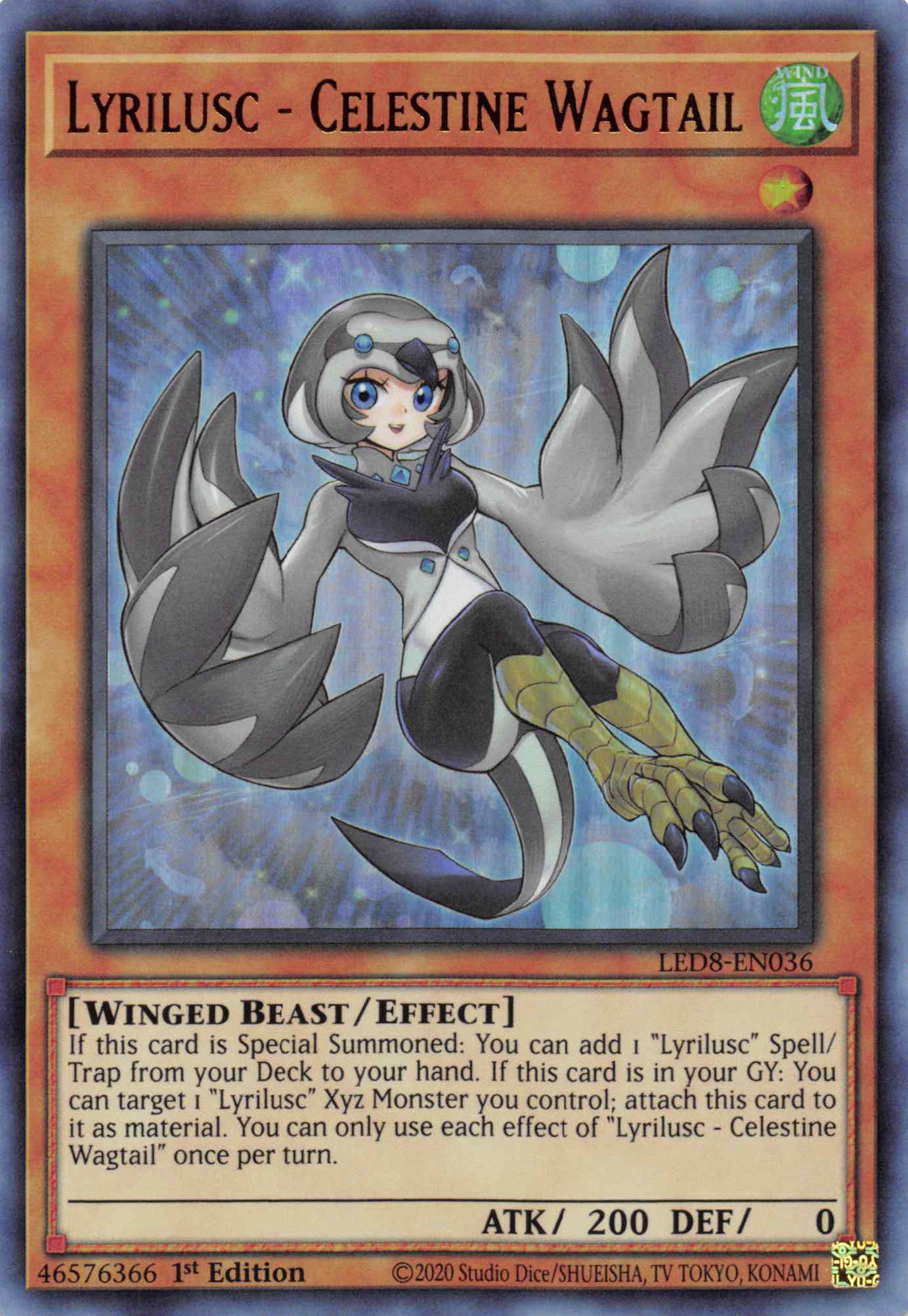 Lyrilusc - Celestine Wagtail [LED8-EN036] Ultra Rare | GnG Games