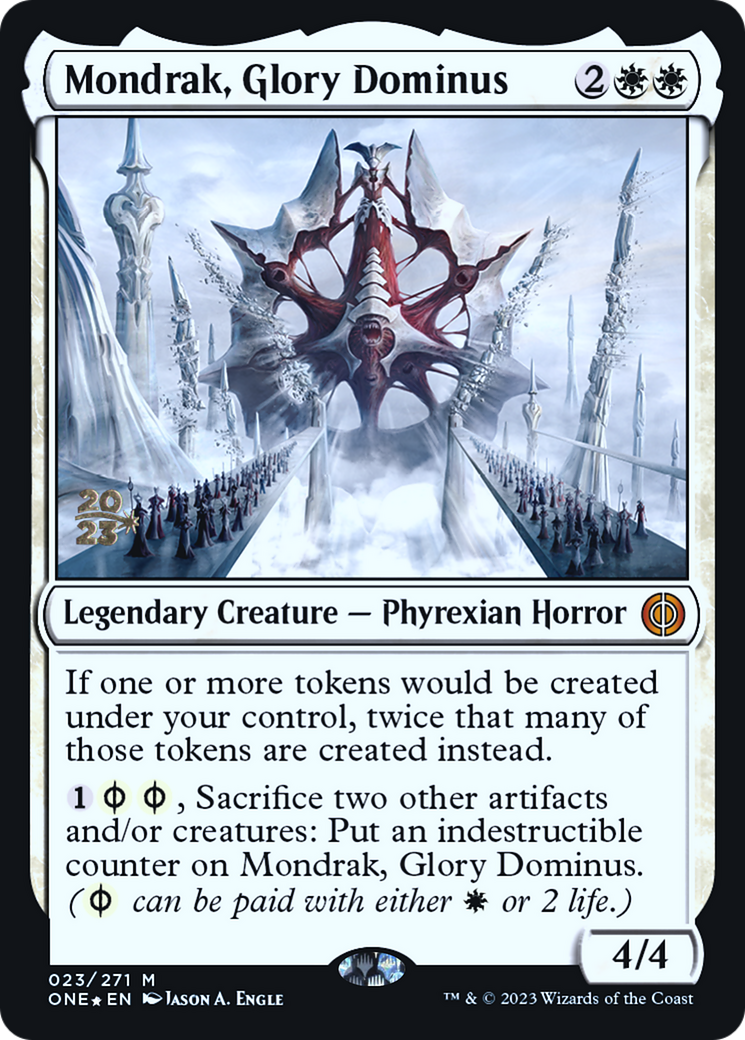 Mondrak, Glory Dominus [Phyrexia: All Will Be One Prerelease Promos] | GnG Games