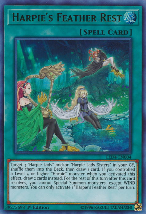 Harpie's Feather Rest [LED4-EN004] Ultra Rare | GnG Games