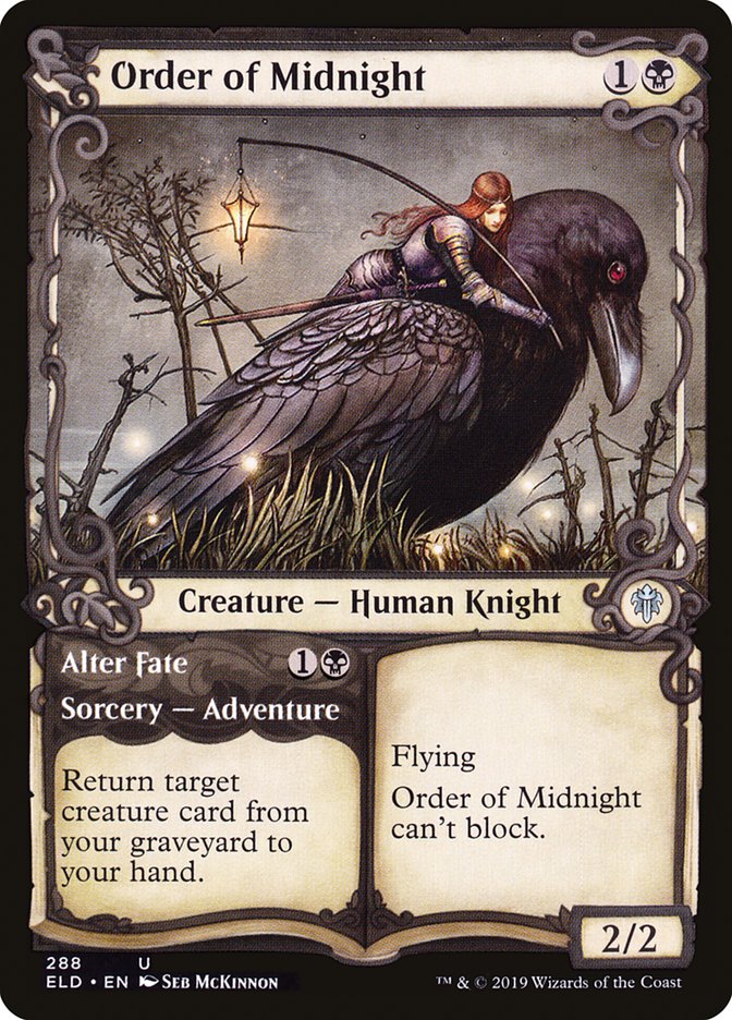 Order of Midnight // Alter Fate (Showcase) [Throne of Eldraine] | GnG Games