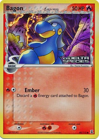 Bagon (58/113) (Delta Species) (Stamped) [EX: Delta Species] | GnG Games