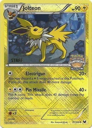 Jolteon (37/108) (Regional Championship 2013 Promo Staff) [Black & White: Dark Explorers] | GnG Games