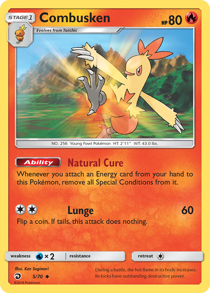 Combusken (5/70) [Sun & Moon: Dragon Majesty] | GnG Games