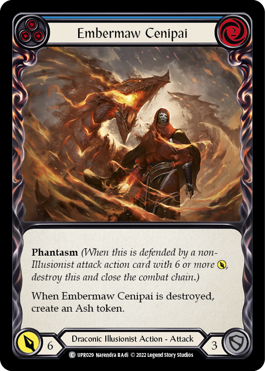 Embermaw Cenipai (Blue) [UPR029] (Uprising)  Rainbow Foil | GnG Games