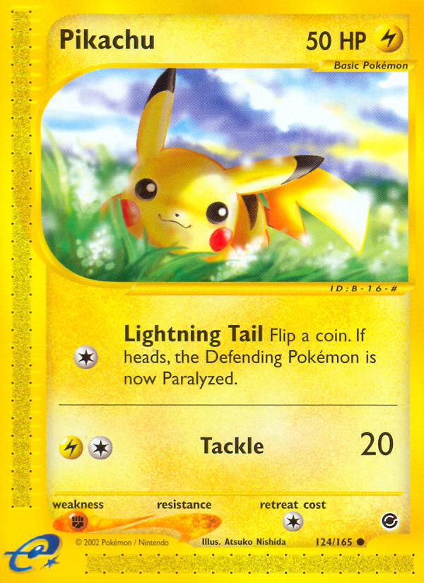 Pikachu (124/165) [Expedition: Base Set] | GnG Games