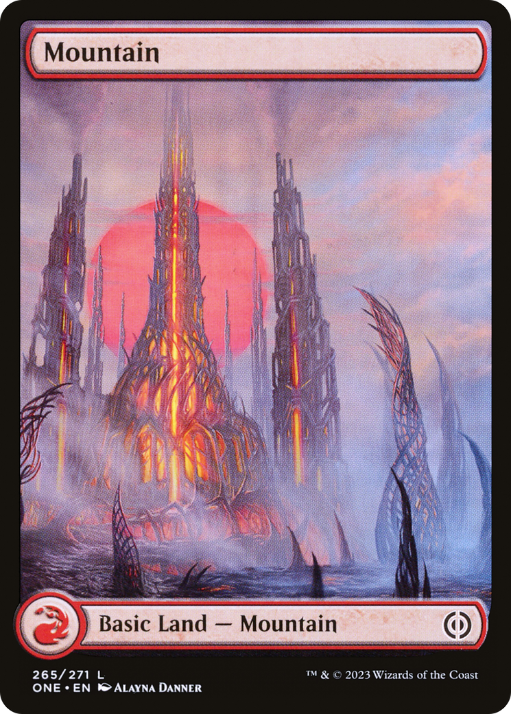 Mountain (265) (Full-Art) [Phyrexia: All Will Be One] | GnG Games