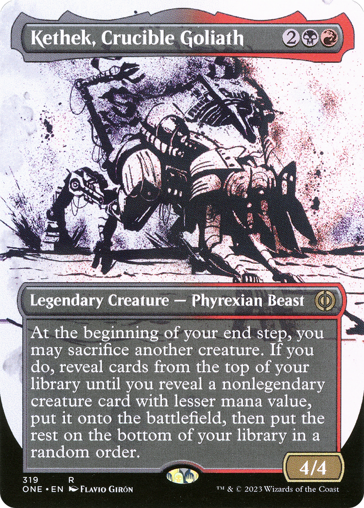 Kethek, Crucible Goliath (Borderless Ichor) [Phyrexia: All Will Be One] | GnG Games