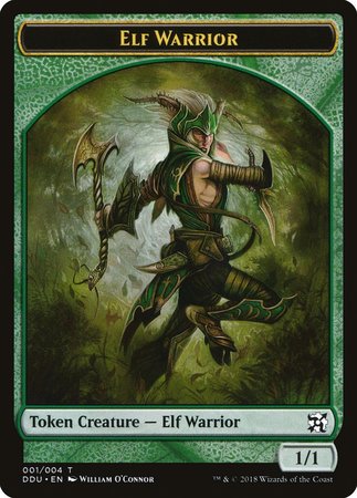 Elf Warrior Token [Duel Decks: Elves vs. Inventors Tokens] | GnG Games