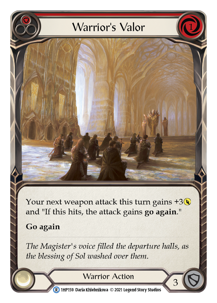 Warrior's Valor (Red) [1HP159] | GnG Games