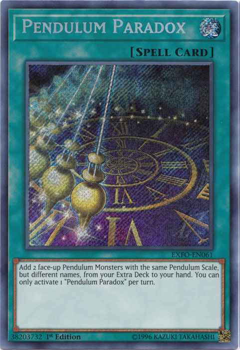 Pendulum Paradox [EXFO-EN061] Secret Rare | GnG Games