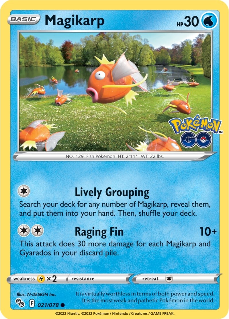 Magikarp (021/078) [Pokémon GO] | GnG Games